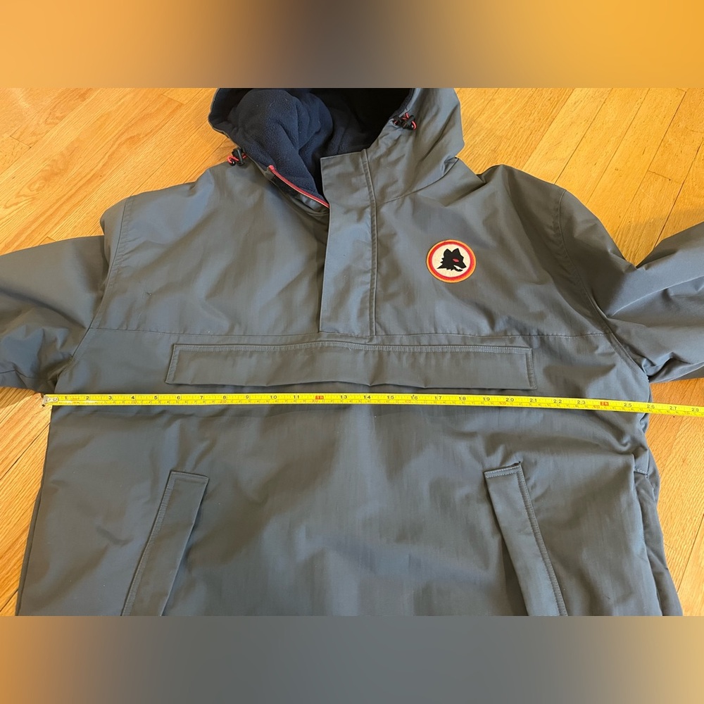 AS Roma, men’s half-zip winter jacket, fleece lined, pull-over style - Picture 13 of 15